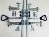Р/к фурнитуры на задние ворота фургона ГАЗ-3302 (петли, замки, кронштейны, ручки, подушки (к-т 38 предметов) УСИЛЕННЫЙ АГАТ — вид 1