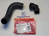 Патрубок радиатора GM, DAEWOO, (МКПП) правый, с соеденительной муфтой EPDM. 95390894 "ROSTECO" — вид 2