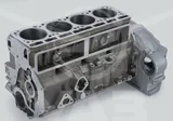 Блок цилиндров УАЗ-469, 452 (100 л/с) чугун, блок с картером сцепления и селективными поршнями (к-т) "Оригинал" УМЗ — вид 1