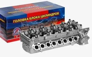 Головка блока цилиндров Волга, ГАЗель, Соболь, УАЗ дв.ЗМЗ 406, 405, 409, Евро 0, 1, 2, в сб. с клапанами, АИ-92/газ-бензин, пятиопорная (406.1003007-30, TKG-1003007-61) АМ-84-005