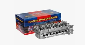 Головка блока цилиндров Волга, ГАЗель, Соболь, УАЗ дв.ЗМЗ 40524, 40525, 40904, Евро 3, 4, в сб. с клапанами, АИ-92/газ-бензин, пятиопорная (40624.1003007, 40624.3906562, TKG-1003007-65) АМ-84-006