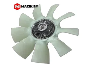 Муфта вязкостная МАЗ, УРАЛ, ЛИАЗ дв.ЯМЗ 7601.10, 7511.10, 6561.10, 6562.10, 6563.10, Евро 3, 660 серии, в сб. с крыльчаткой d=600мм., 9-ть лопастей (муфта 020004190, 8.9220) АМ-82-035, артикул АМ.020004190