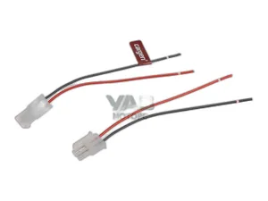 Колодка соединит. 2-х конт., разъём 555955572Р (2pin), комплект для подключения, гнездо+штырь, в сб. с проводом 0,75мм. кв. (AX3032, 5559-5557-2Р)