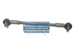 Тяга переключения КПП КАМАЗ 65115, 5490 MB Actros, Axor, 54901, 6580, КПП ZF 9S 109, 154, 161, рычаг, в сб., с наконечниками, внутренняя резьба M12х1.25мм., палец M10х1.0мм.,L=440мм. (65115-1703520