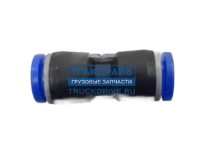 Фитинг трубок прямой d= 8мм., пластиковый (PUC 8), артикул БАК.90008