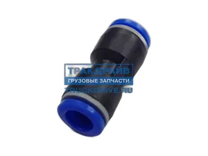 Фитинг трубок прямой d=10мм., пластиковый (PUC 10), артикул БАК.90010