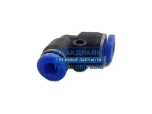 Фитинг трубок Г-образный d= 4мм., пластиковый, PUL, артикул БАК.90204