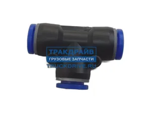 Фитинг трубок Т-образный d=12мм., пластиковый, PUT, артикул БАК.90312