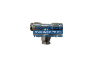 Фитинг трубок Т-образный d= 8мм., металлический, MPUT8 (MPE), артикул БАК.90368