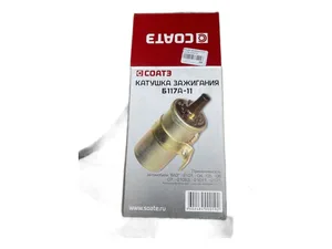 Катушка зажигания ВАЗ 2101-2107, 2121 Нива, Б117А-11 (2101-3705010, 2101-0370500-081, 2101-3705000-02, В117А, В117А11, Б117) АТ-1016, артикул Б117А АТЭ-1