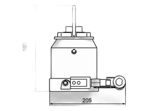 Домкрат гидравлический 10т., 2-х плунжерный, H=180/480мм.