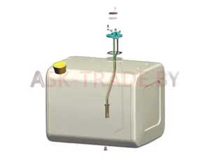 Бак топливный 300л., 800х600х670мм., МАЗ (BTG300MBK-PO, П0018657), артикул МАЗ 300Л