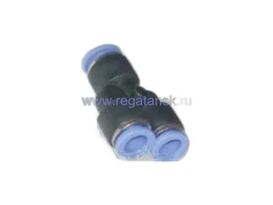 Фитинг трубок Y-образный d= 4мм., пластиковый, HH-080-PUY-4MM, артикул НН-080-PUY-4ММ