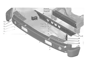 Накладка бампера ГАЗон NEXT переднего с/о правая, артикул C41R11-2803020