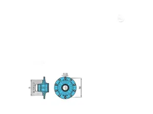 Ступица колеса для полуприцепов BPW HSF 9010ECO, оси HS, HZ ECO 6-9тонн (АМ-10-012, 070.098/1, 0327230870S, 300.167, 300167.03.272.30.87.0, 070.098) АВТОМАГНАТ — ракурс 2