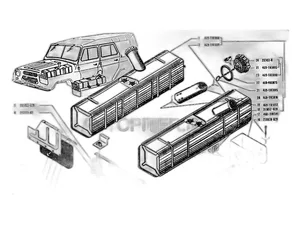 Кронштейн упор топливного бака УАЗ-469, 3151, артикул 046900-1101141-00