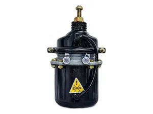 Камера тормозная ТИП20/20, КАМАЗ, МАЗ, КРАЗ, ЗИЛ, прицепы НЕФАЗ, СЗАП, с энергоаккумулятором, с пыльником, красная, L=90мм. (100-3519100-10, 100-3519100, 20.3519100-01, 25.3519101, 25.3519101, БАК.03071), артикул 100-3519100 КРАСНАЯ