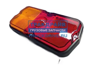 Фонарь задний УАЗ, УАЗ КАРГО, УАЗ ПРОФИ, ГАЗ-66 (тюнинг) LED красно-желтый, артикул 132-500LED