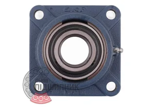 Подшипник 6-208 UCF (UC208+F208) комбайны, жатки, сельхоз. машины, в сб. с корпусом, подшипниковый узел 480208, квадратный фланцевый корпус типа FC с четырьмя крепёжными отверстиями, 40x130x51,2мм., артикул 208UCF