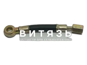 Маслопровод компрессора ГАЗ 3309, тр. МТЗ дв.ММЗ 260, кольцо d=10мм., гайка М12х1,5мм., L=114мм. (шланг) 24.153, артикул 260-3509150