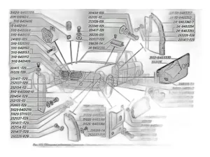 Кронштейн рамки облицовки ГАЗ-3110 правый, артикул 3110-8403036-10