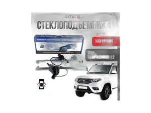 Стеклоподъемники электрические УАЗ Патриот реечного типа (к-т 2 шт) передние, артикул 3160-610403К-12