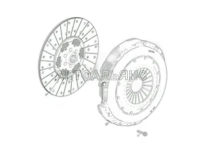 Комплект сцепления ГАЗ 33106 Валдай дв.Cummins ISF 3.8, к-т=корзина+ведомый диск+подшипник с муфтой (ТМ 362 090 000 693/3482 000 693, ТМ 362 130 006 092/1878 006 092, ТМ33098-1601180), артикул 36241.1600010-30-000000-000М ВАЛДАЙ