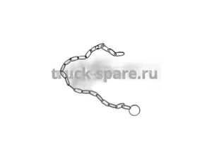 Цепь привода шторки радиатора УРАЛ 375, 4320, 4420, артикул 375-1310385