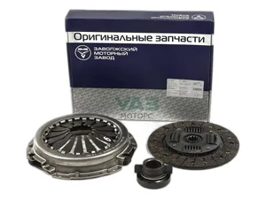 Комплект сцепления Волга, ГАЗель, Соболь, УАЗ дв.ЗМЗ 402, 406, 405, 409, к-т=корзина с кольцом, усиленная+ведомый диск+подшипник с муфтой, артикул 4061.3906605