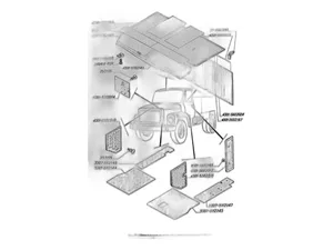 Обивка кабины ГАЗ-3307, 3308, 3309, 4301 задняя нижняя, артикул 4301-5602024