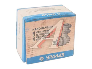 Наконечник рулевой штока ГУРа УРАЛ 4320, 4420, 5557 дв.ЯМЗ, в сб., с усиленным пальцем, М22х1,5мм., внутренняя резьба М22х1,5мм. (5323УС-3405060-20), артикул 4320-3405060-10