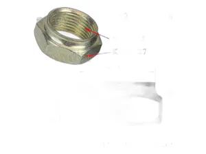 Гайка крепл. фланца РК УАЗ, ГАЗ 66, ГАЗель раздаточной коробки (М20х1,5) (упак. 10 шт.) (08007), артикул 452-1802078