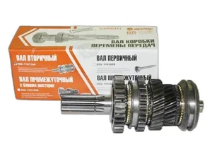 Вал вторичный КПП УАЗ 469, 452, нов.обр., 4-х ст. КПП, в сборе (42000.046900-1701100-03) ZFauto — ракурс 1