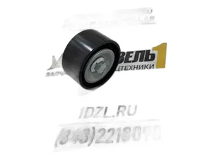Ролик натяжителя ремня для а/м КАМАЗ, ПАЗ дв.Cummins 4ISBe 150/185, 6ISBe 250-30, обводной промежуточный (АМ-74-026, аналог: VKMCV52008, 754724, 504065878, APV1043), артикул 4897031 (АМ)
