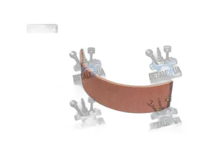 Накладка тормозная ГАЗ-53 задняя длинная не сверлёная (405х100х8,5), артикул 53-3502105 Без отверстий