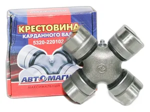 Крестовина карданного вала КАМАЗ, ЗИЛ, УРАЛ, МАЗ, ЛАЗ, ЛИАЗ, ИКАРУС, тр. К701 Кировец редуктор-КПП, грейдеры, погрузчики, трактора, трамваи, тролейбусы, с маслёнкой, под стопорную планку,( 50х135мм.), артикул 5320-2205025 СД