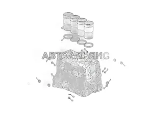 Блок цилиндров дв.ЯМЗ 536.10 (536.1002012-10) ПАО Автодизель, г. Ярославль — ракурс 2