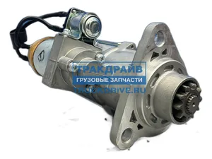 Стартер КАМАЗ, НЕФАЗ, ЛИАЗ, УРАЛ, спецтехника дв.КАМАЗ 740.30, 740.50, 740.51, Евро 0, 1, 24В, 10кВт, редукторный, z=10зуб. (02.1401, 11.131.150, 11.131.775, 5402.3708, 5402.3708-01, 11010097, СТ142-10), артикул 5422.3708-10