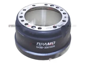 Барабан тормозной МАЗ 6430, 5440, 6312, 6501, 6516, 103, 104, 104С, 105, 107, 152, передний, артикул 6430-3501070 ПРАМО