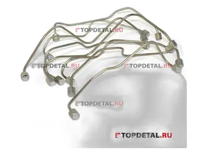 Трубка топливная КАМАЗ, МАЗ высокого давления, прямая, L=480мм. (236-1104308-В), артикул 740.1104306
