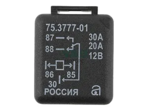 Реле 5-ти конт. перекл. ВАЗ, ГАЗ, УАЗ, ЗИЛ, 12В, 20-30А, универсальное (90.3747-01, 94.3747, 98.3777-01, 75.3777-02, 40.3787), артикул 75.3777-01