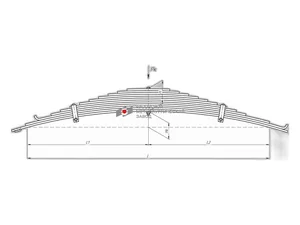 Рессора передняя Прицепа-8328, 12-ть листов, L=1452мм., Н=120мм.