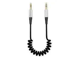 Кабель AUX 3,5мм. Jack-3,5мм. Jack, L=1,8м., 5В, цвет чёрный, артикул ACH-AUX-22
