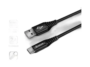 Кабель USB-с разъёмом Type-C, L=1м., 5В, цвет чёрный, артикул ACH-C-25