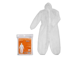 Комбинезон одноразовый "Каспер", спанбонд 40г/м2, 4XL(54-56), белый, инд.уп., артикул ADO-NWF-04