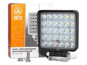 Фара дополнительная, квадратная, свет направленный, LED диодов 30шт., 90Вт, размер 110х42х140мм., 12/24В (09.02417), артикул AE90S-30LED-42HC