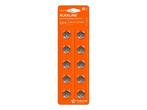 Батарейка AG10/LR1130 щелочная, к-т 10шт., артикул AG10-10