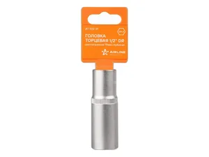 Головка торцевая 19мм., 1/2" 6-гранная DR, глубокая, пласт. подвес, артикул AT-S12-31