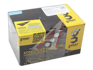 Колодка тормозная LADA Largus, Renault Logan, Sandero, Megan, Twingo, Simbol (к-т 4 шт) передняя (Thalia, Rapid, Clio, Express, PEUGEOT 309), артикул GP2180-3501800