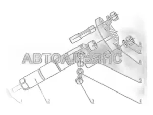Трубка подвода масла дв.YC6J190-T301, КОНВЕЙЕРНЫЙ ОРИГИНАЛ, артикул J2000-1111350B